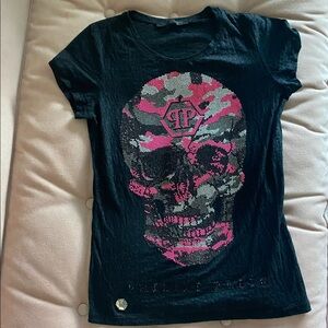 Philipp Plein t-shirt with crystals